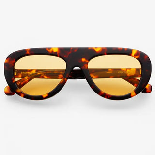 Jetsetter Acetate Unisex Aviator Sunglasses-Tortoise Yellow