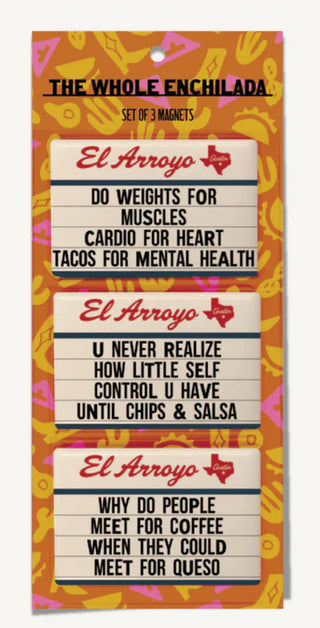 set of funny marquee fridge magnets