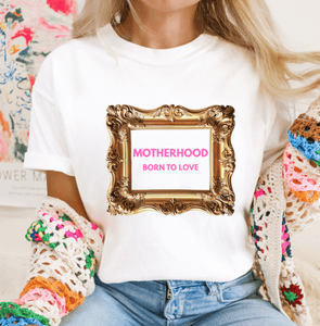Gold Motherhood Frame Tshirt - The Pointe Boutique