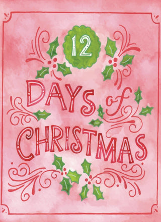 12 Days of Christmas illustrated playing cards