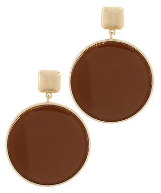 The Kensley Round Drop Earrings – view 3