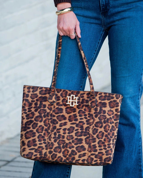 Heath Tote Bag Spotted Saddle - The Pointe Boutique