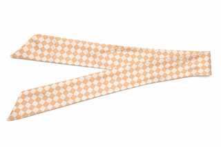 Heather Tan Checker Accessory Scarf - The Pointe Boutique