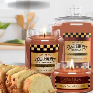 Honey Pecan Rum Cake Candle Small Jar - The Pointe Boutique
