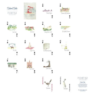 Midland themed illustrated matching card game