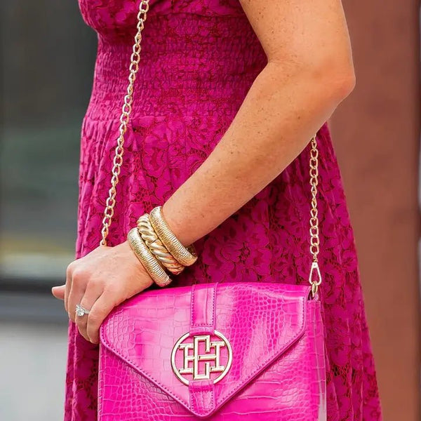 Isabella Crossbody Hot Pink - The Pointe Boutique