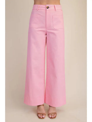 Aubree Ann Pants – pink wide leg pants