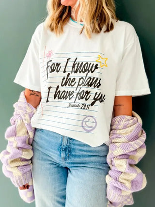 Jeremiah 29:11 Tshirt - The Pointe Boutique