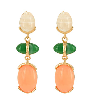 The Alouette marble Earrings