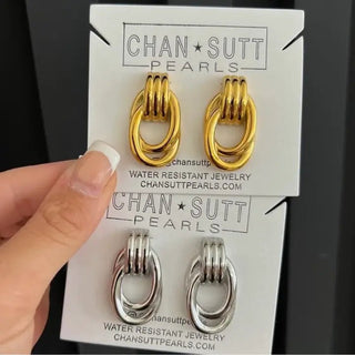 Kerstin Earrings - Silver - The Pointe Boutique