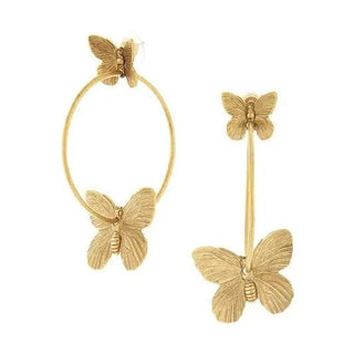 Lara Gold Butterfly Earrings - The Pointe Boutique