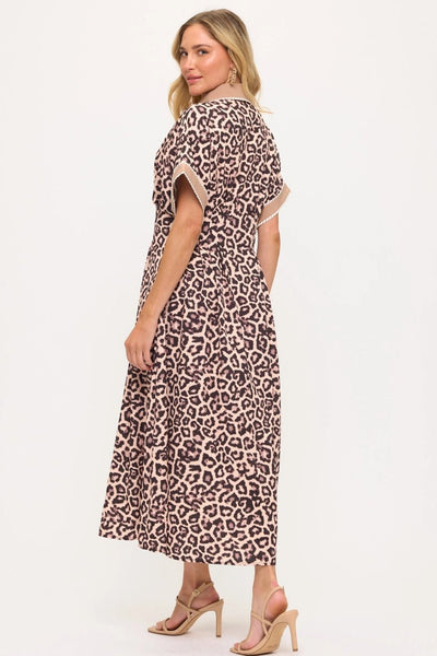 Leopard Midi Dress - The Pointe Boutique