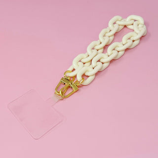 Link Multi Function Phone Wrist Lanyard White - The Pointe Boutique