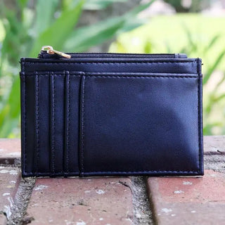 Molly Zip Card Holder Black - The Pointe Boutique