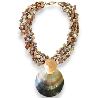 Mother of Pearl Shell Necklace - The Pointe Boutique