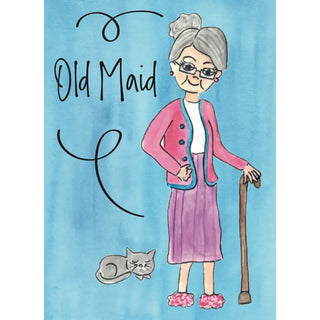 illustrated Old Maid card game