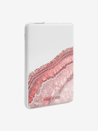 rose gold agate print power bank