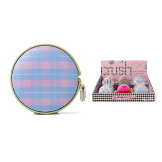 plaid mini tape measure