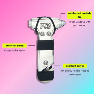 car escape hammer keychains in assorted colors