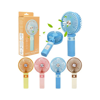 handheld electric fans in assorted colors