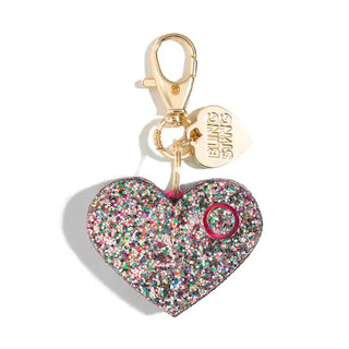 Safety Alarm Confetti Glitter Personal Alarm with Gold Key Chain Clip & Heart Charm – view 2