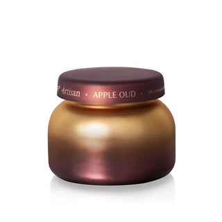 a rich plum-bronze jar for fall candle