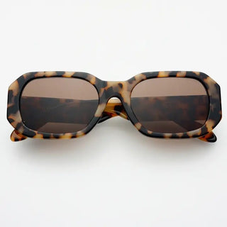 Onyx Acetate Womens Rectangular Sunglasses-Milky Tortoise - The Pointe Boutique