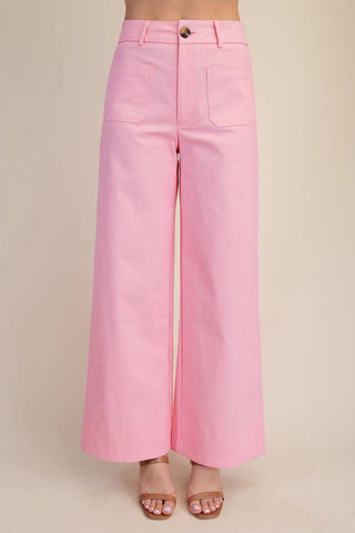 Aubree Ann Pants – pink wide leg pants