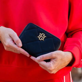 Paige Passport Holder Black Nylon - The Pointe Boutique