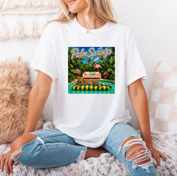 Palm Springs Tshirt - The Pointe Boutique