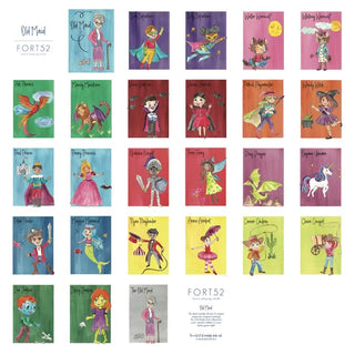 illustrated Old Maid card game