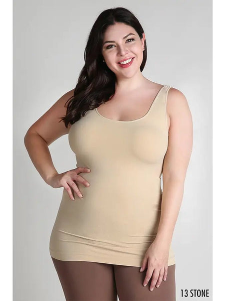 Plus Size Tank Top Jersey - The Pointe Boutique