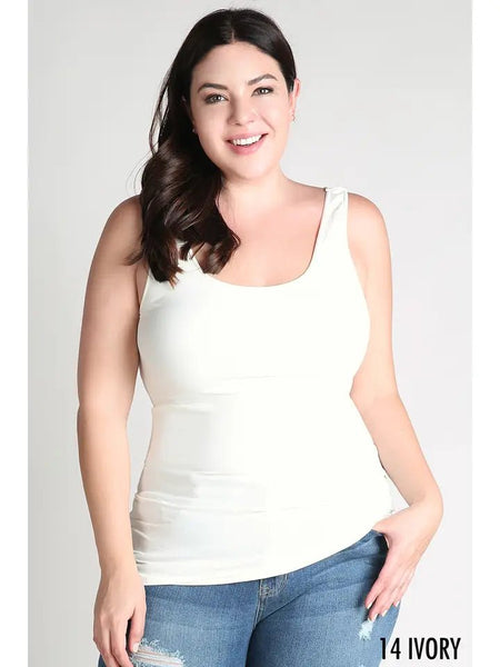 Plus Size Tank Top Jersey - The Pointe Boutique