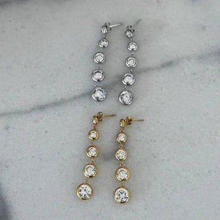 Polly Earrings - Silver - The Pointe Boutique