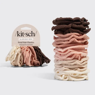 Recycled Fabric Petal Hair Elastics 10pc - The Pointe Boutique