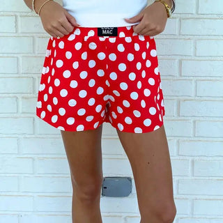 Red Polka Dot Boxer Shorts - The Pointe Boutique