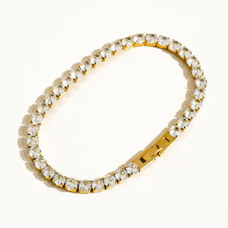 Rene Non Tarnish Rhinestone Dressy Bracelet - The Pointe Boutique