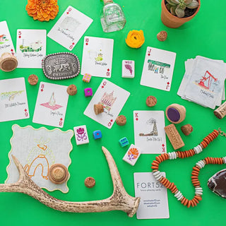 Midland themed illustrated matching card game