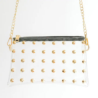 The Sloane in Black Clear Handbag - The Pointe Boutique