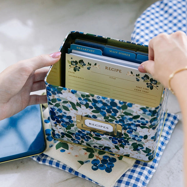 Tin Recipe Box - The Pointe Boutique