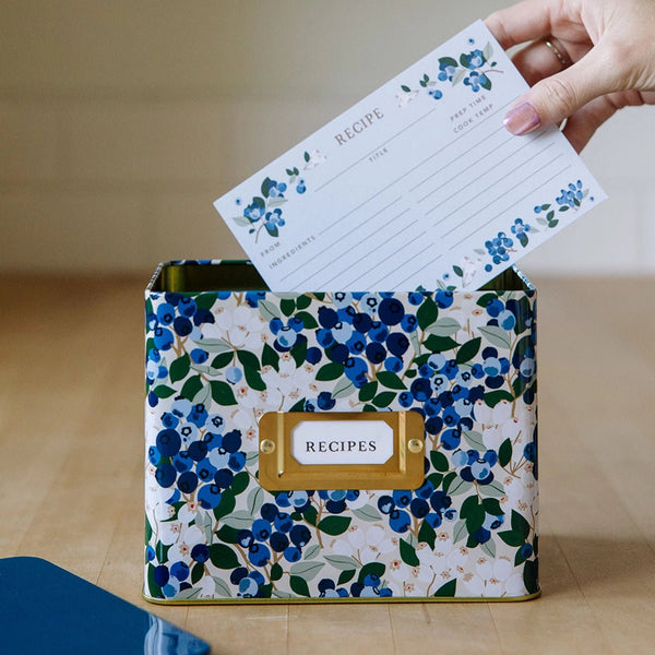 Tin Recipe Box - The Pointe Boutique