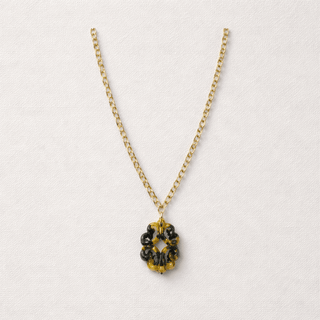Tortoise Filagree Drop Necklace 3184G - The Pointe Boutique