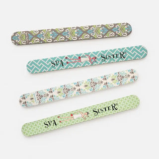 set of 4 printed emery boards