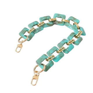Turquoise Short Bag Chain - The Pointe Boutique