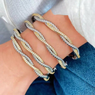 Twisted Duo Bracelet - The Pointe Boutique
