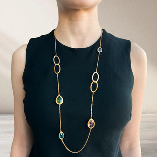 Addison Grace Gold Multicolor Necklace