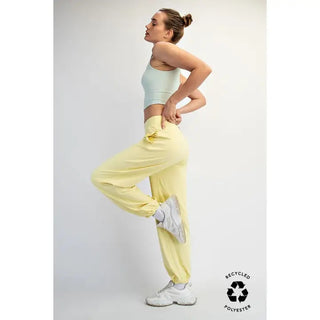 Alabama Noelle Joggers – pale yellow jogger sweatpants