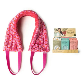 pink leopard heated neck wrap