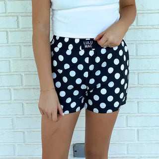Black Polka Dot Boxer Shorts XLarge
