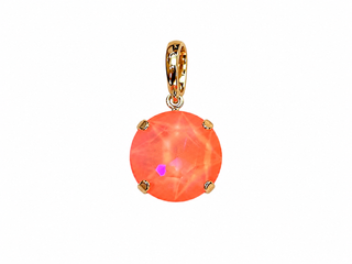 Round Glimmer Drop Charms